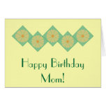 Happy Birthday Mum! Yellow & Green Flower Notecard