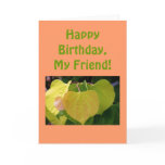 "Happy Birthday, My Friend!" card  (photography)
