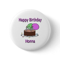 Happy Birthday Nonna Italian Grandma Birthday Desi Buttons