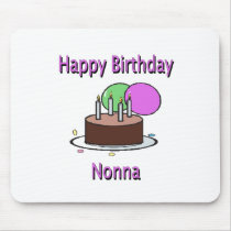Happy Birthday Nonna Italian Grandma Birthday Desi Mouse Pad