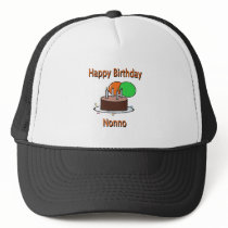 Happy Birthday Nonno Italian Grandpa Birthday Desi Trucker Hats