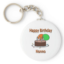 Happy Birthday Nonno Italian Grandpa Birthday Desi Key Chains