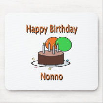 Happy Birthday Nonno Italian Grandpa Birthday Desi Mouse Pads
