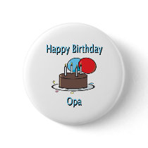 Happy Birthday Opa German Grandpa Birthday Design Pins