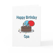 Happy Birthday Opa German Grandpa Birthday Design Cards