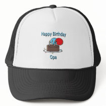 Happy Birthday Opa German Grandpa Birthday Design Hat