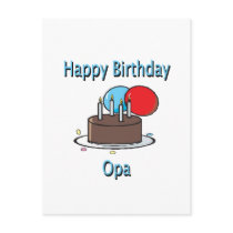 Happy Birthday Opa German Grandpa Birthday Design Post Cards