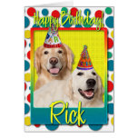 Happy Birthday Party Hats Greeting Card