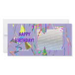 Happy Birthday Party Hats photo cards