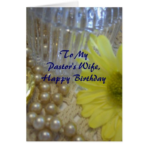 Happy Birthday Pastor's Wife Daisy Card Zazzle