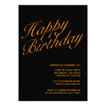 Happy Birthday Personalised Announcement