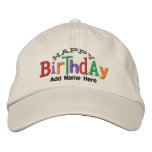 Happy Birthday Personalised Embroidery Hat embroidered hats