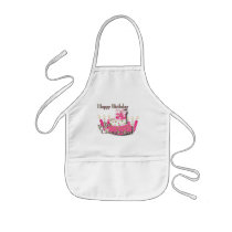 Happy Birthday- Pink Cake Apron