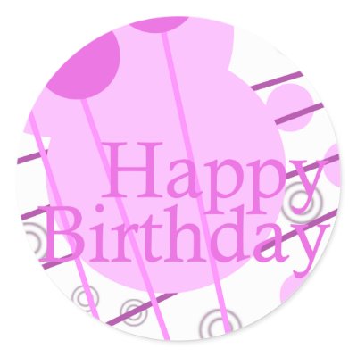 Happy Birthday Pink Fun Sticker by PositiveThinking