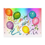 Happy Birthday - Postcard