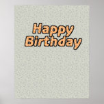 Happy Birthday Poster posters