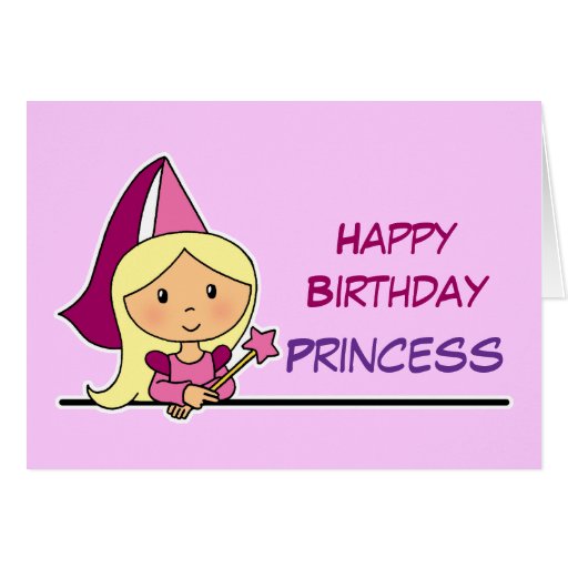 Happy Birthday Princess Greeting Card Zazzle 1457