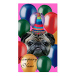 Happy Birthday pug dog Business Cards