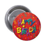 Happy birthday red buttons