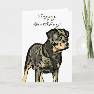 Birthday Rottweiler