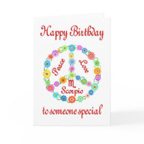 Happy Birthday Scorpio Cards