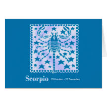 Happy Birthday Scorpio starsign Cards