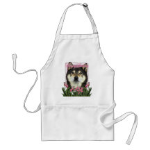 Happy Birthday - Shiba Inus - Yasha Apron
