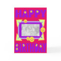 happy birthday smily template/frame cards