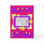 happy birthday smily template/frame cards