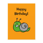 Happy Birthday! (snail) Postcards