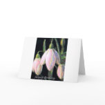 'happy birthday' snow drops card