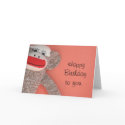 Happy Birthday Sock Monkey cards
