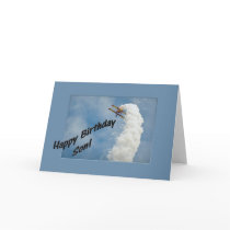 Happy Birthday Son Aeroplane Flying Upside Down