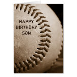 Happy Birthday Son Baseball Greeting Card