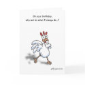 Happy Birthday Spring Chicken card!