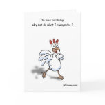 Happy Birthday Spring Chicken card! - Customised