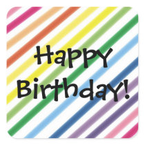 Happy Birthday! Square Sticker