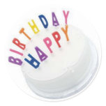 Happy Birthday Sticker LARGE