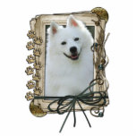 Happy Birthday - Stone Paws - American Eskimo Photo Cutouts