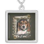 Happy Birthday - Stone Paws - Beagle Puppy Necklaces