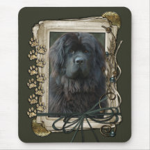 Happy Birthday - Stone Paws - Newfoundland Mouse Pad