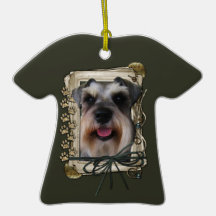 Happy Birthday - Stone Paws - Schnauzer Christmas Tree Ornaments