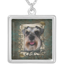 Happy Birthday - Stone Paws - Schnauzer Pendant