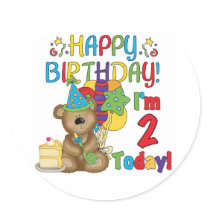 Happy Birthday Teddy Bear 2nd Birthday