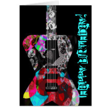 Happy Birthday to a Real Rocker Greeting Card!