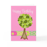 Happy Birthday Tree on a String Greeting Card