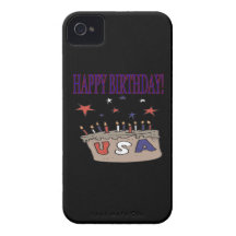 Happy Birthday USA iPhone 4 Case