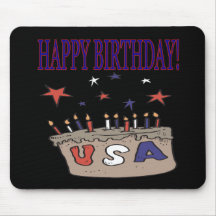 Happy Birthday USA Mousemat
