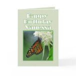 Happy Birthday Vanessa Monarch Butterfly cards