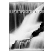 Happy Birthday Waterfall Card